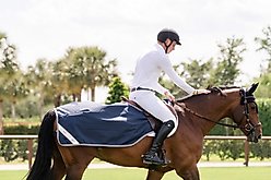 Horseware Ireland Amigo Ripstop Horse Exercise Sheet, Navy / Titanium Grey, Medium slide 2 of 5