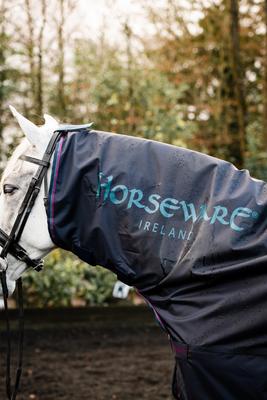 Show full view: Horseware Ireland Rambo Mack in a Sack Horse Sheet, Navy / Burgundy / Teal, X Large slide 7 of 7