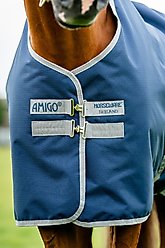 Horseware Ireland Amigo Ripstop 900D 0g Horse Turnout, Navy / Titanium Grey, 78 inches slide 2 of 5