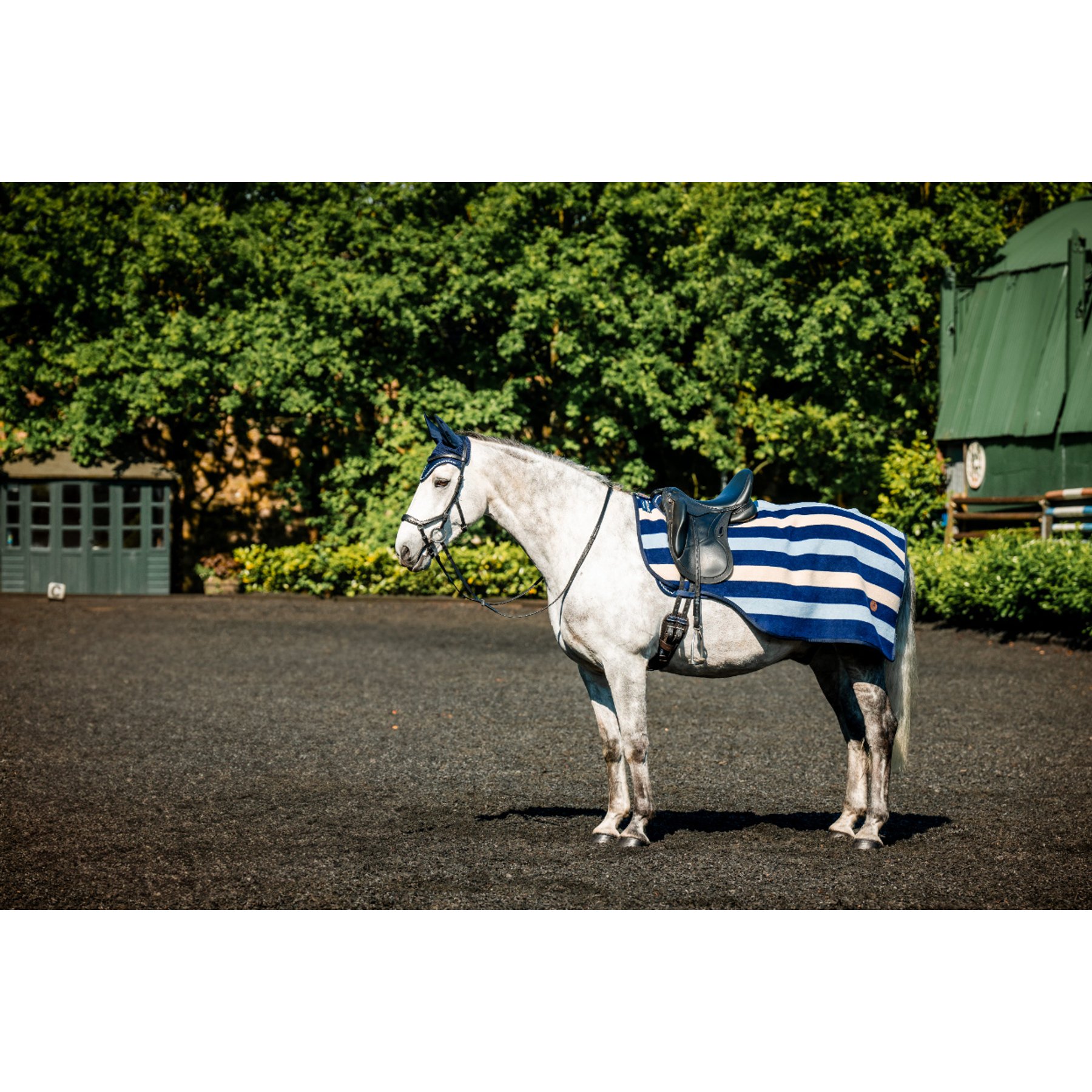 Horseware Newmarket Horse Exercise Sheet, Witney Navy, Medium