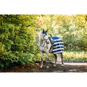 Horseware Newmarket Fleece Horse Cooler, Witney Navy, 78 inches