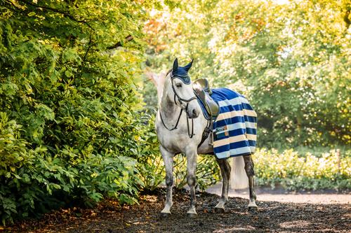 Show full view: Horseware Ireland Horseware Newmarket Fleece Horse Cooler, Witney Navy, 69 inches slide 3 of 4