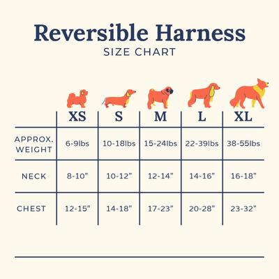 Show full view: Lucy & Co. Cozy Cottage Reversible Dog Harness, Large: 20 to 28-in chest slide 5 of 6