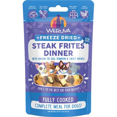 Weruva Weruva Steak Frites Dinner Freeze-Dried Dog Food, 1-oz bag