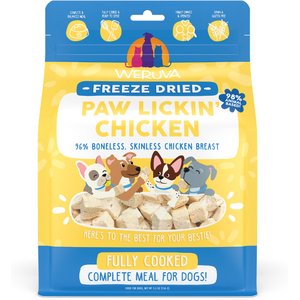 Weruva Paw Lickin' Chicken Freeze-Dried Dog Food, 5.5-oz bag