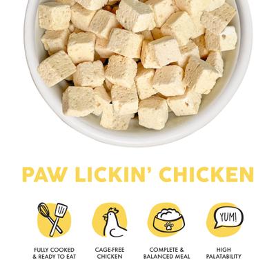 Show full view: Weruva Paw Lickin' Chicken Freeze-Dried Dog Food, 5.5-oz bag slide 4 of 13