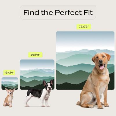 Show full view: PetSpy Landscape Pattern Washable Dog Pee Pads, 72 x 72-in slide 3 of 7