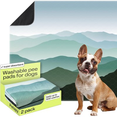 PetSpy PetSpy Landscape Pattern Washable Dog Pee Pads, 36 x 41-in, 2 count