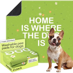 PetSpy Grass Pattern Washable Dog Pee Pads, 36 x 41-in, 2 count