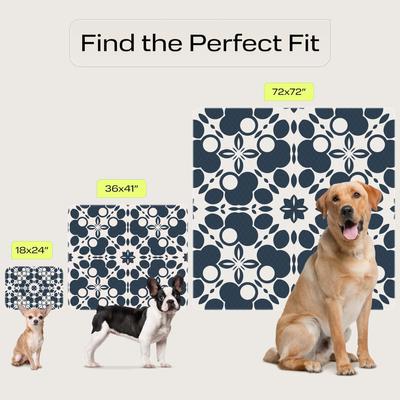 Show full view: PetSpy Oriental Pattern Washable Dog Pee Pads, 36 x 41-in, 2 count slide 4 of 8