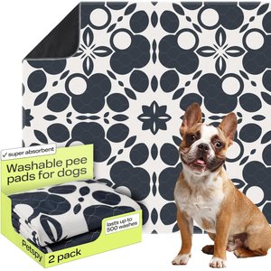 PetSpy Oriental Pattern Washable Dog Pee Pads, 36 x 41-in, 2 count