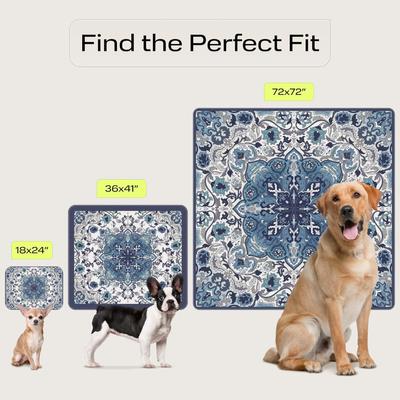 Show full view: PetSpy Ornament Pattern Washable Dog Pee Pads, 72 x 72-in slide 3 of 7