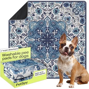 PetSpy Ornament Pattern Washable Dog Pee Pads, 72 x 72-in