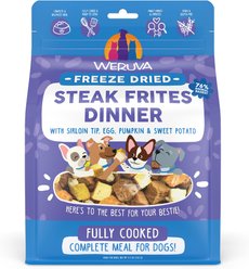 Weruva Steak Frites Dinner Freeze-Dried Dog Food, 5.5-oz bag