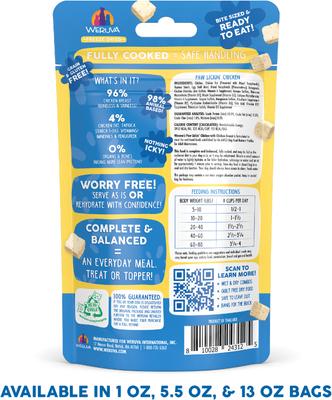 Show full view: Weruva Paw Lickin' Chicken Freeze-Dried Dog Food, 1-oz bag slide 3 of 13