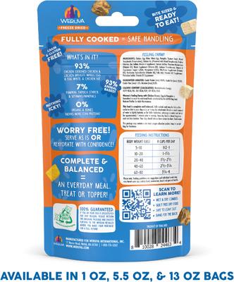 Show full view: Weruva Feeling Farmy Freeze-Dried Dog Food, 1-oz bag slide 3 of 13