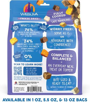 Show full view: Weruva Steak Frites Dinner Freeze-Dried Dog Food, 13-oz bag slide 3 of 13