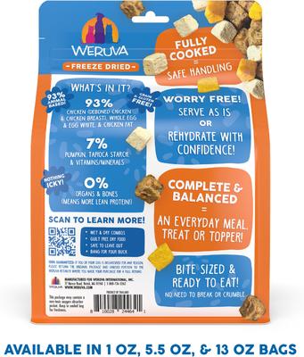 Show full view: Weruva Feeling Farmy Freeze-Dried Dog Food, 5.5-oz bag slide 3 of 13