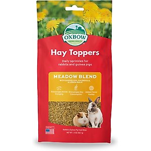 Oxbow Premium Timothy Hay Meadow Blend Small Animal Feed Topper, 2-oz bag