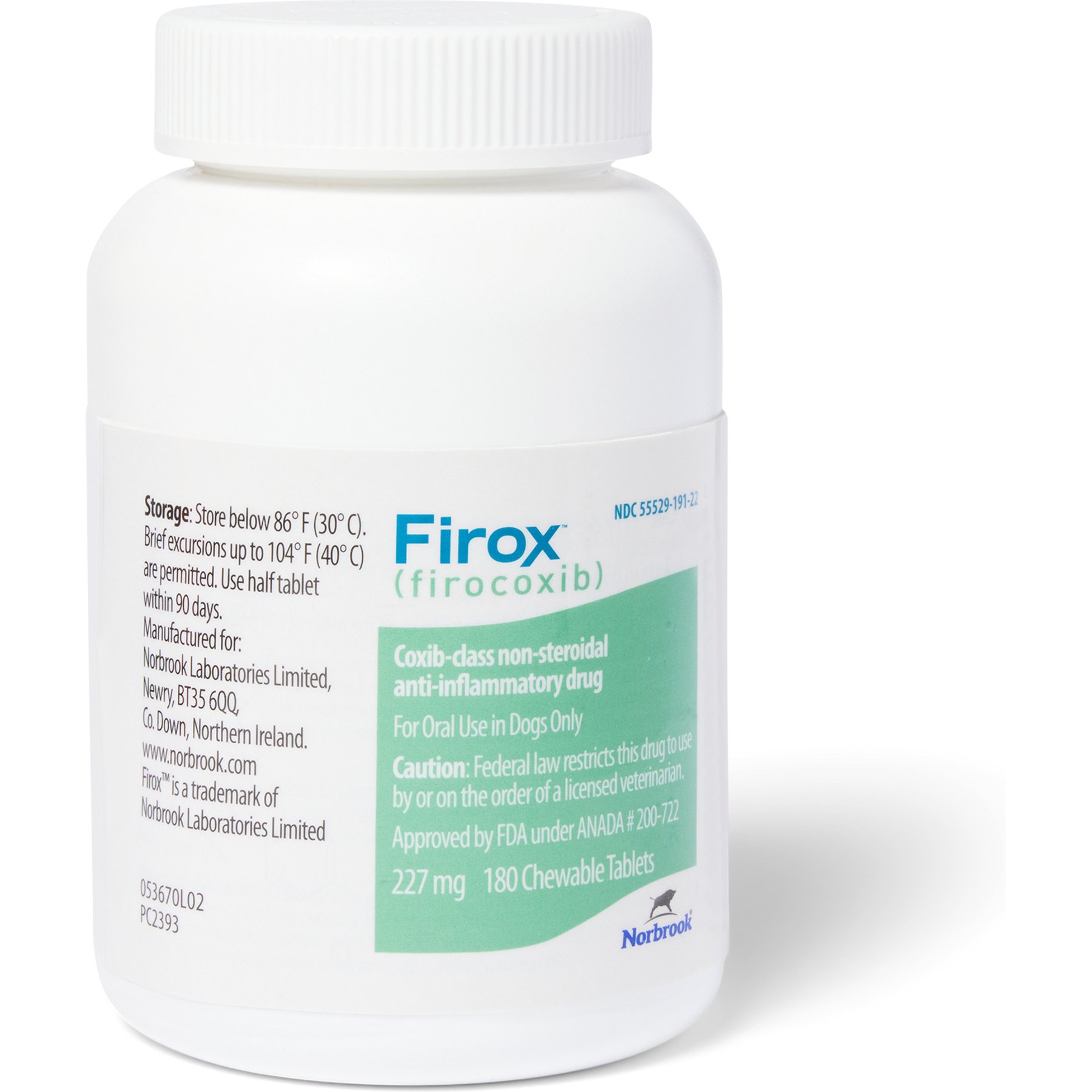 Firox (firocoxib) Chewable Tablets for Dogs, 227-mg, 60 chewable tablets