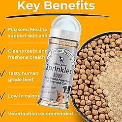 Tartar Shield Sprinkles Human-Grade Beef Dog & Cat Dry Food Topping, 2.8-oz bag slide 2 of 6