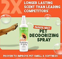 TropiClean Deodorizing Perfume & Odor Eliminating Papaya Scent Dog & Cat Spray, 8-fl oz bottle slide 2 of 9