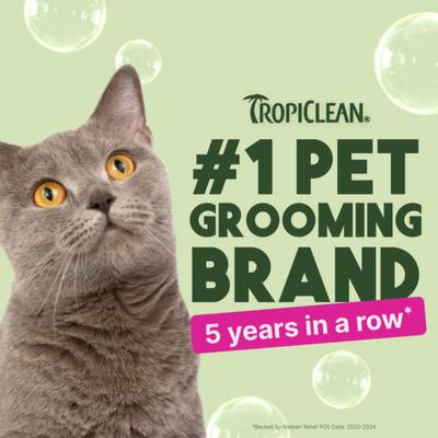 Show full view: TropiClean Dry No Rinse Waterless Deep Cleaning Cat Shampoo, Berry Fresh Scent, 7.4-fl oz bottle slide 4 of 11