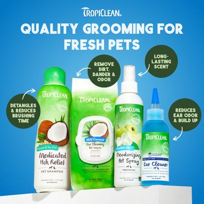 Show full view: TropiClean Wax, Debris, & Odor Remover Ear Cleaning Wipes for Dog & Cats, 50 count slide 8 of 12