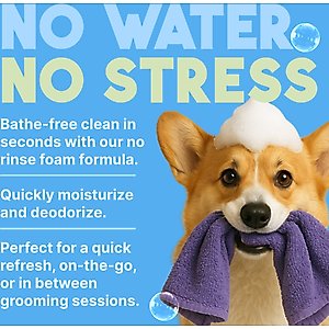 TropiClean Dry No Rinse Waterless Hypo Allergenic Dog & Cat Shampoo, 7.4-fl oz bottle