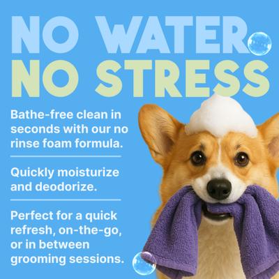 Show full view: TropiClean Dry No Rinse Waterless Hypo Allergenic Dog & Cat Shampoo, 7.4-fl oz bottle slide 6 of 12