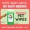 Show in main carousel: TropiClean 2-in-1 Watermelon Dirt & Odor Remover Wipes for Dogs & Cats, 100 count slide 3 of 9