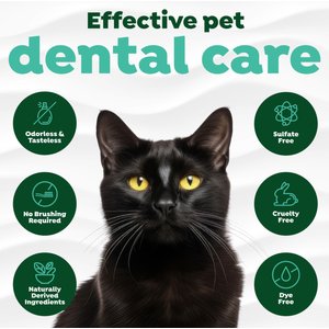 TropiClean Fresh Breath Dental Water Additive + Urinary Tract Support for Cats, 16-fl oz bottle