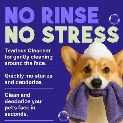 Show full view: TropiClean Waterless Dog Facial Cleanser, 7.4-fl oz bottle slide 5 of 11