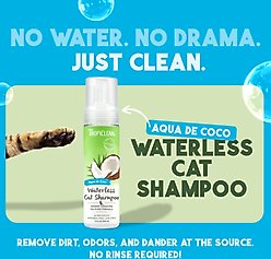 TropiClean Dry No Rinse Waterless Dander Reducing Cat Shampoo, 7.4-fl oz bottle slide 2 of 9