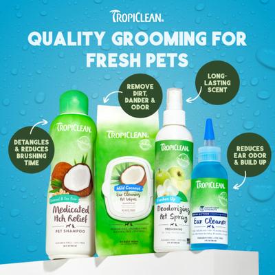 Show full view: TropiClean Dual Action Ear Cleaner for Dogs, 4-fl oz bottle slide 8 of 9