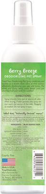 Show full view: TropiClean Deodorizing Perfume & Odor Eliminating Berry Breeze Scent Dog & Cat Spray, 8-fl oz bottle slide 2 of 11
