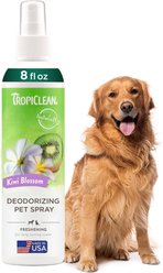 TropiClean Deodorizing Perfume & Odor Eliminating Kiwi Blossom Scent Dog & Cat Spray, 8-fl oz bottle