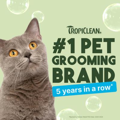 Show full view: TropiClean Dry No Rinse Waterless Dander Reducing Cat Shampoo, 7.4-fl oz bottle slide 5 of 12