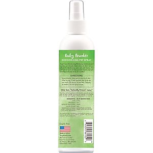 TropiClean Deodorizing Perfume & Odor Eliminating Baby Powder Scent Dog & Cat Spray, 8-fl oz bottle