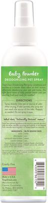 Show full view: TropiClean Deodorizing Perfume & Odor Eliminating Baby Powder Scent Dog & Cat Spray, 8-fl oz bottle slide 2 of 12