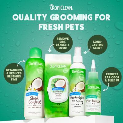 Show full view: TropiClean Alcohol Free Ear Wash for Dogs, 4-fl oz bottle slide 8 of 9