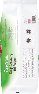 Show full view: TropiClean Deep Cleaning Berry & Coconut Dirt & Odor Remover Wipes for Dogs & Cats, 100 count slide 2 of 12