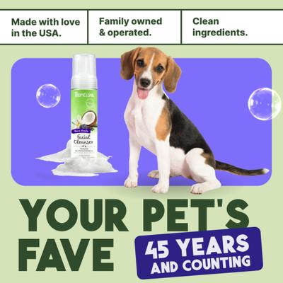 Show full view: TropiClean Waterless Dog Facial Cleanser, 7.4-fl oz bottle slide 7 of 11