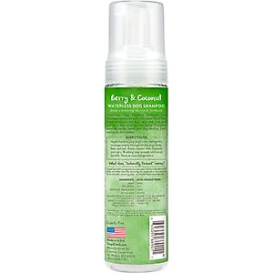 TropiClean Dry No Rinse Waterless Deep Cleaning Dog Shampoo, Berry Fresh Scent, 7.4-fl oz bottle