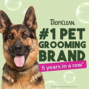 TropiClean Dry No Rinse Waterless Deep Cleaning Dog Shampoo, Berry Fresh Scent, 7.4-fl oz bottle