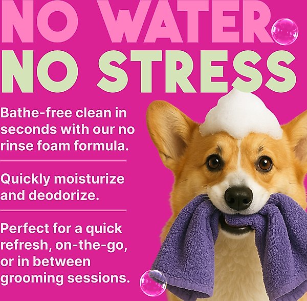 Show full view: TropiClean Dry No Rinse Waterless Deep Cleaning Dog Shampoo, Berry Fresh Scent, 7.4-fl oz bottle slide 5 of 11