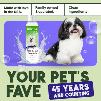 Show full view: TropiClean Tearless Dog & Cat Tear Stain Remover, 8-fl oz bottle slide 6 of 7