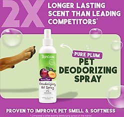 TropiClean Deodorizing Perfume & Odor Eliminating Pure Plum Scent Dog & Cat Spray, 8-fl oz bottle slide 2 of 9
