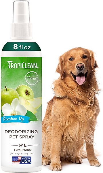 Show full view: TropiClean Deodorizing Perfume & Odor Eliminating Freshen Up Scent Dog & Cat Spray, 8-fl oz bottle slide 1 of 9