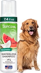 TropiClean Watermelon Waterless Dog & Cat Shampoo, 7.4-fl oz bottle